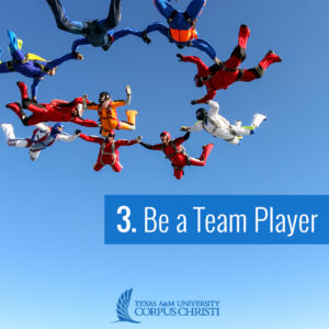 Be a team player image