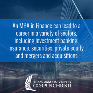 An MBA in Finance can lead to a career in a variety of areas
