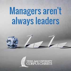 The difference between leaders and managers.