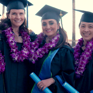 Miriam Hayashi with her graduating classmates from TAMU-CC